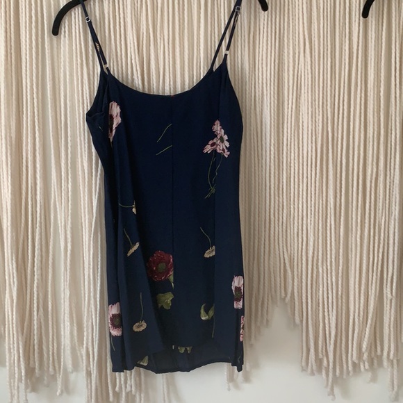 Reformation Navy Floral Slip Mini Dress - Picture 3 of 4